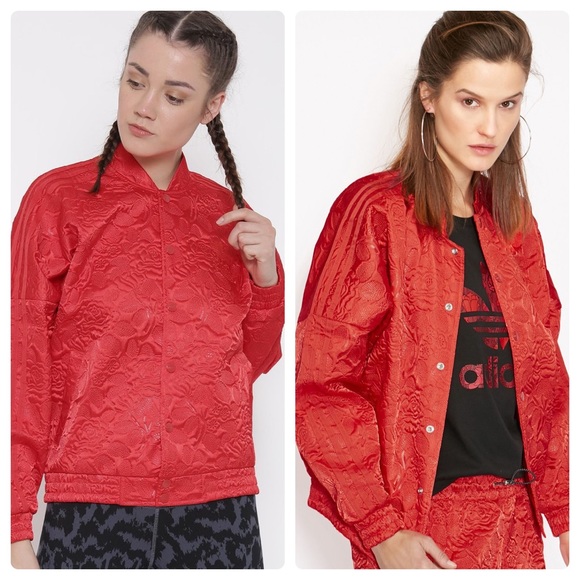 Adidas Fashion Casual Track Jacket - Vivid Red